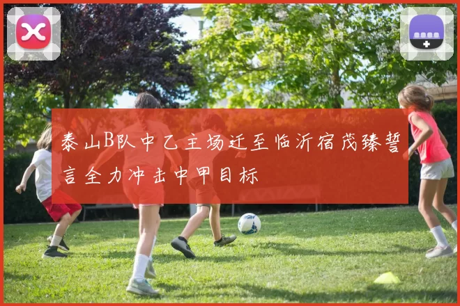泰山B队中乙主场迁至临沂宿茂臻誓言全力冲击中甲目标